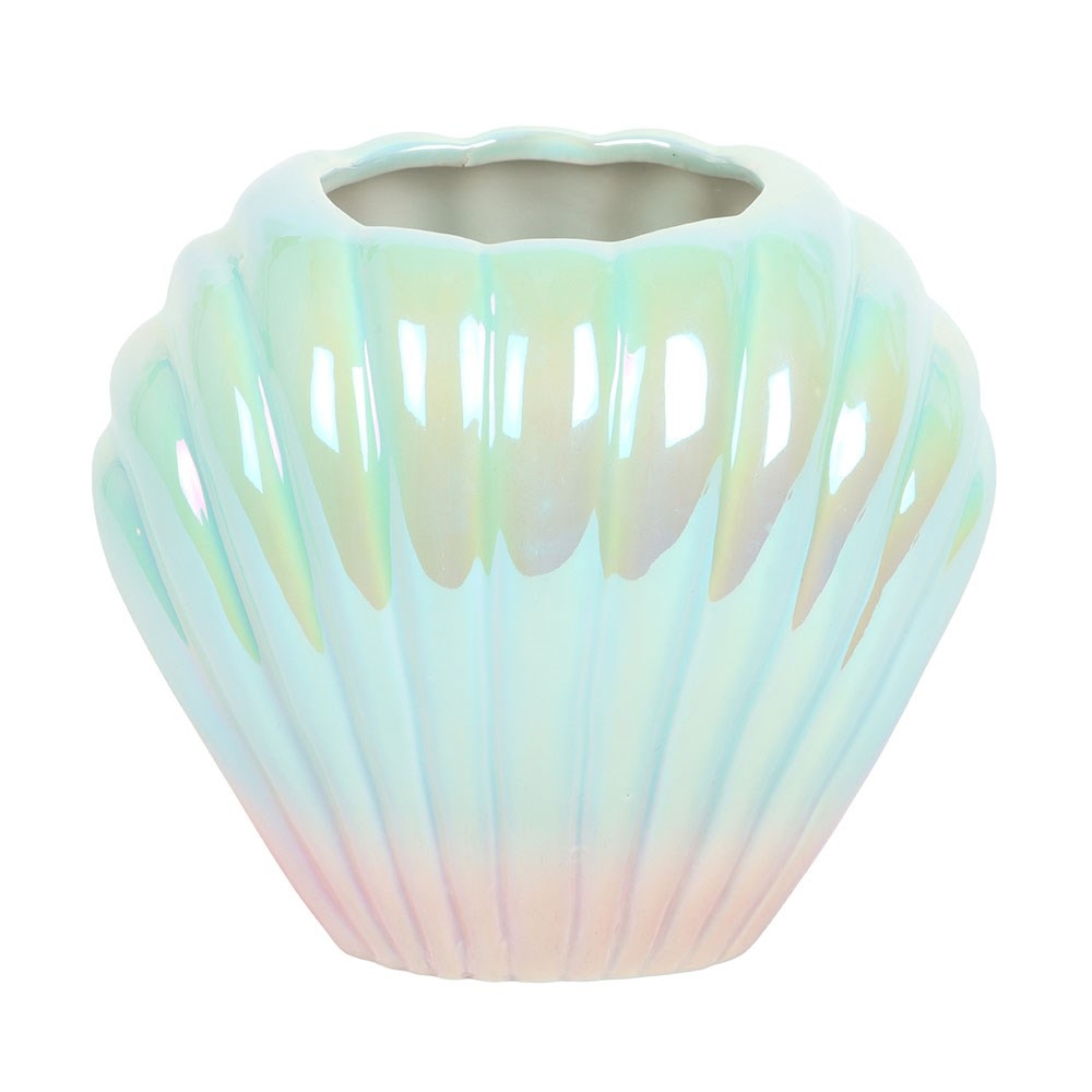 Something Different - Iridescent Shell Flower Vase - Multicolours